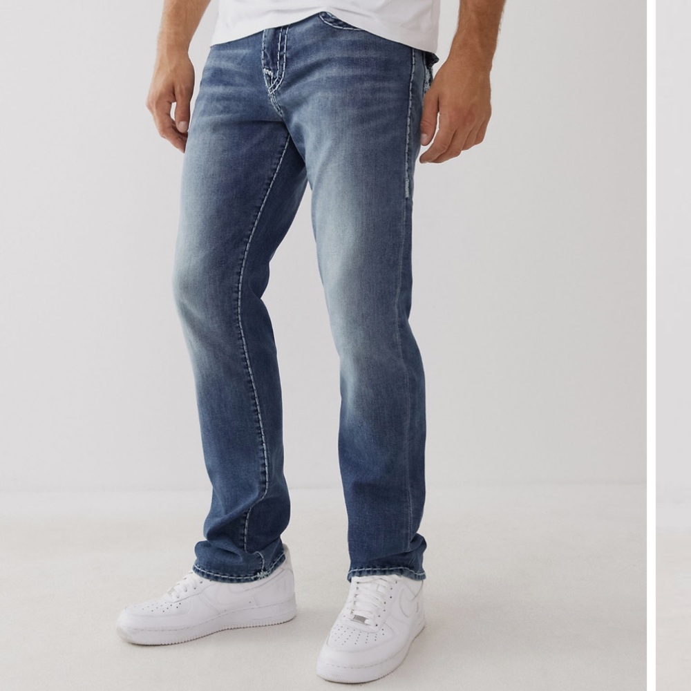 True Religion Men’s Ricky Straight Leg Jeans